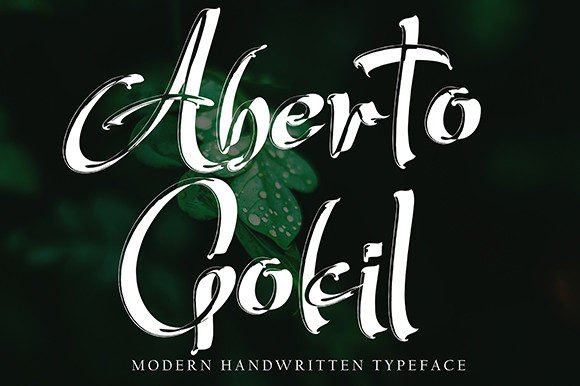 Aberto Gokil: A Fresh Handwritten Font for Authentic Brand Identity