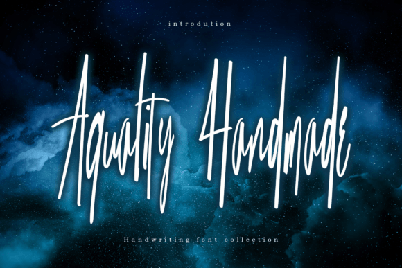 Aquality Handmade: The Perfect Script Font for Small Business Branding