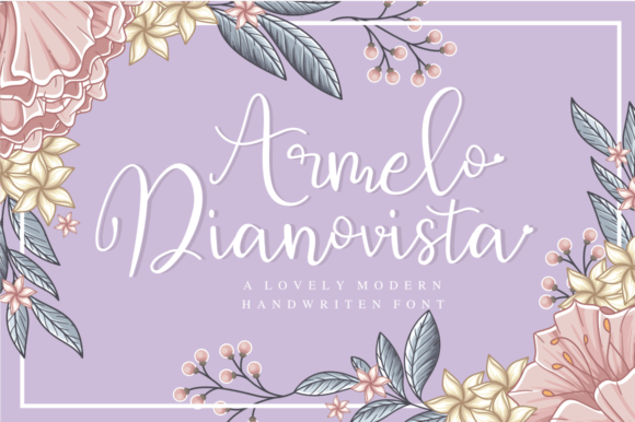 Armelo Dianovista: The Handwritten Font for Polished Brand Identity