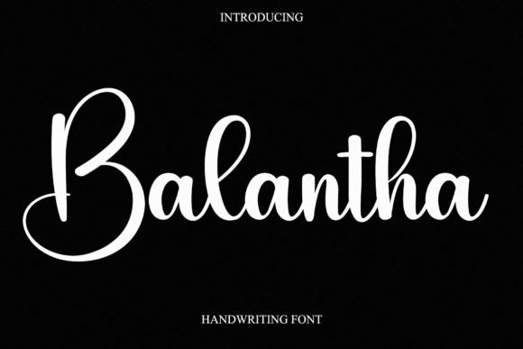 Balantha: Elevating Web Design with a Handwritten Script Typeface