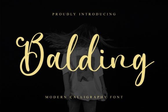Balding Typeface: Elevate Campaign Visuals with Timeless Script Design