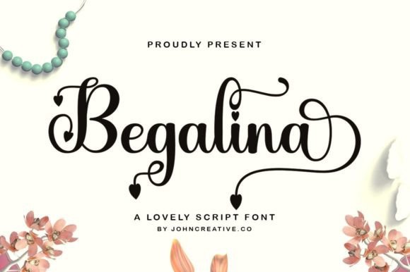 Begalina Script Handwritten Typeface Review for Makers