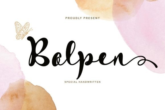 Bolpen: A Handwritten Typeface for Modern Web Design