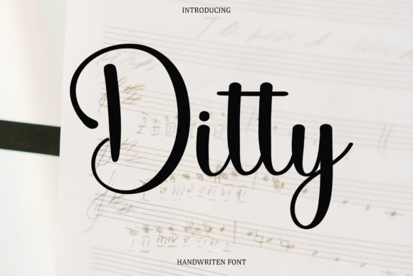 Ditty: A Sweet Handwritten Font for Luxury Brand Identity