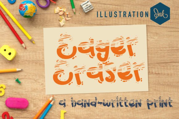 Eager Eraser Font: A Playful Touch for Real-World Branding