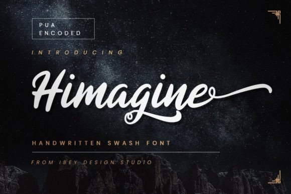 Himagine: A Playful Handwritten Font for Creative Makers