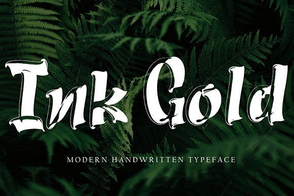 Ink Gold: A Script Handwritten Font for Polished Web Design