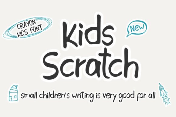 Kids Scratch: The Handwritten Typeface for Playful Brand Engagement