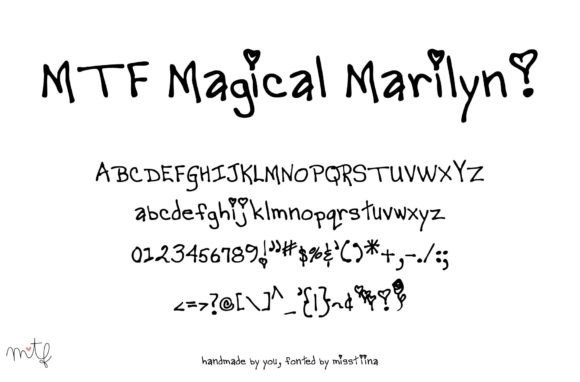 Magical Marilyn: A Whimsical Script Font for Handmade Branding