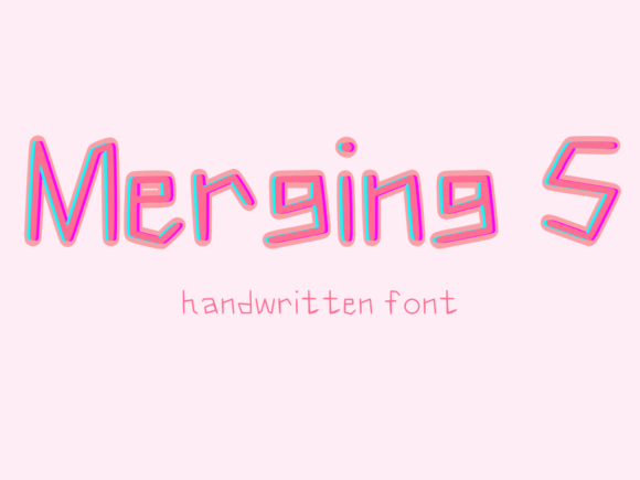 Merging S: A Playful Handwritten Font for Quirky Brand Identities