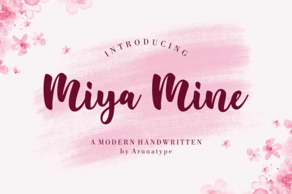 Miya Mine: A Sleek Handwritten Font for Crafters and Sellers