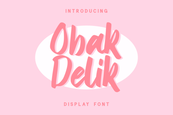 Obak Delik Typeface: A Handwritten Script for Creative Projects