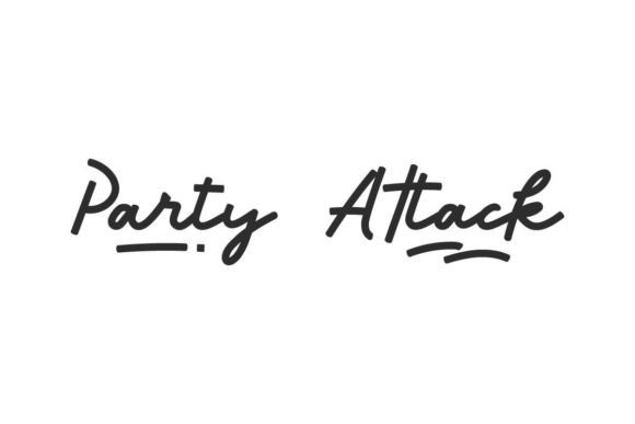 Party Attack: A Cheerful Handwritten Typeface for Playful Brand Identity