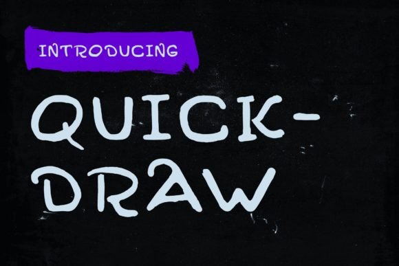 Quickdraw Typeface: A Handwritten Font for Authentic Brand Identity