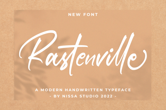 Rastenville: A Handwritten Script Font for Boutique Branding