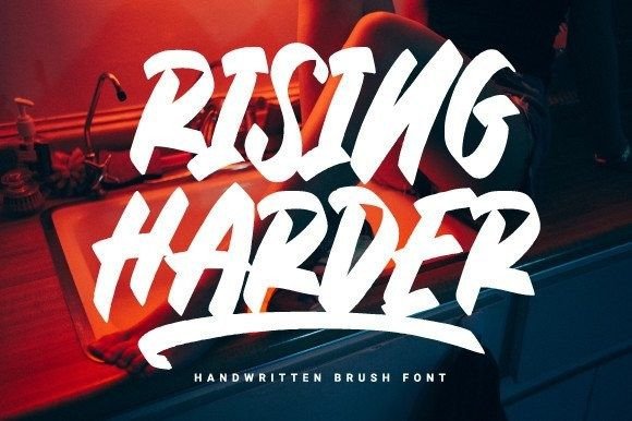 Rising Harder: The Script Handwritten Font for Bold Brand Identity