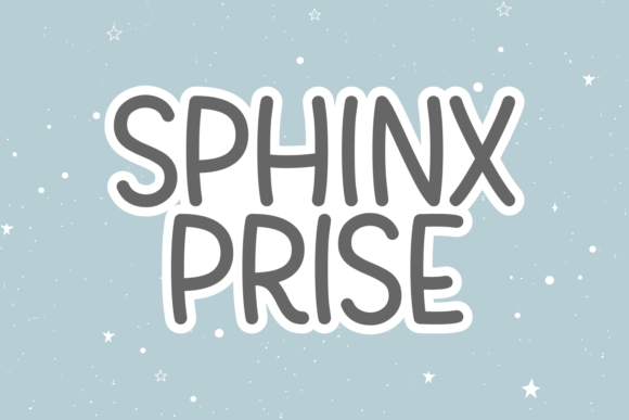 Sphinx Prise: A Playful Handwritten Typeface for Editorial Design