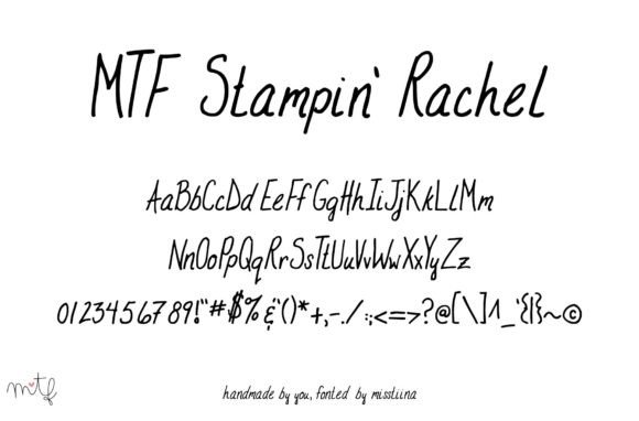 Stampin Rachel: The Handwritten Typeface for Authentic Web Design