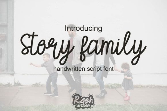 Story Family: A Handwritten Typeface for Authentic Brand Identity