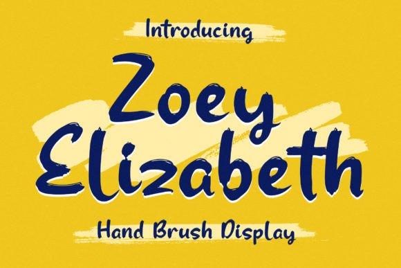 Zoey Elizabeth: A Handwritten Font for Editorial Design and Branding